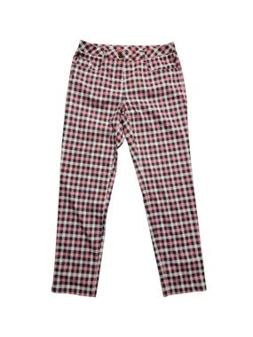 Nivo by Lanctôt Pink Plaid Performance Golf Pants, Size 4